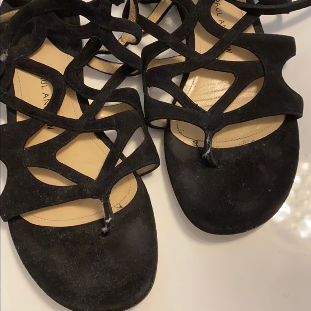 Paul Andrew suede tie up sandals - Picture 3 of 4